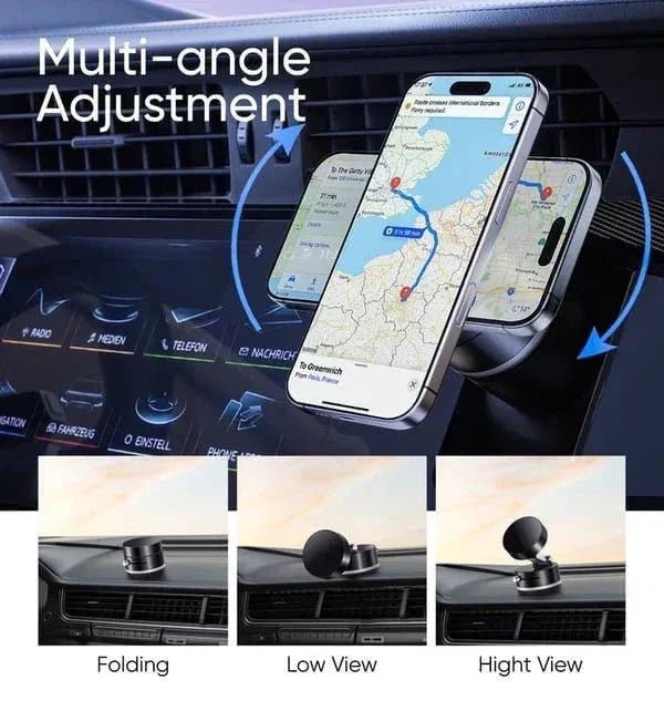 Adjustable Car Phone Holder | Magnetic Phone Stand - shopping-spot