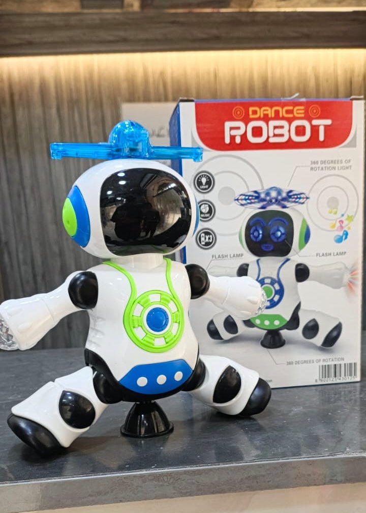Dancing Robot With Lights & Speaker + 360 Degree Moving Function - shopping-spot