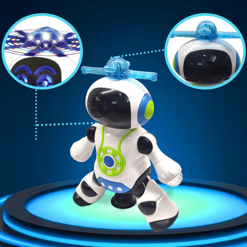 Dancing Robot With Lights & Speaker + 360 Degree Moving Function - shopping-spot
