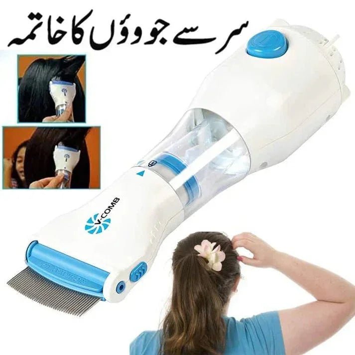 Electric Head Lice Comb | V Comb Anti Lice Machine - shopping-spot