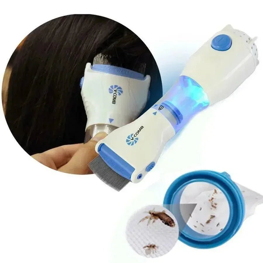 Electric Head Lice Comb | V Comb Anti Lice Machine - shopping-spot