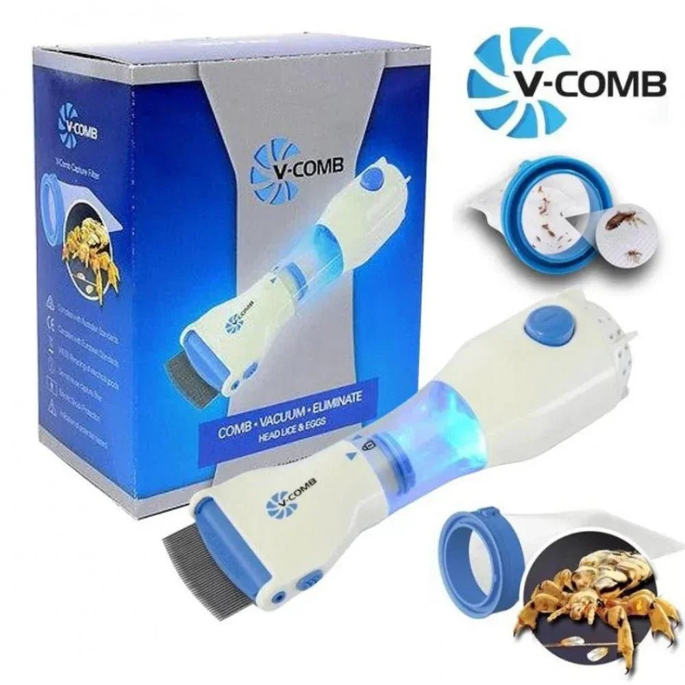 Electric Head Lice Comb | V Comb Anti Lice Machine - shopping-spot
