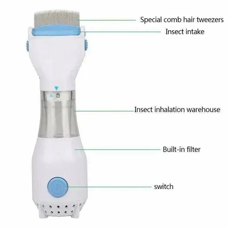 Electric Head Lice Comb | V Comb Anti Lice Machine - shopping-spot