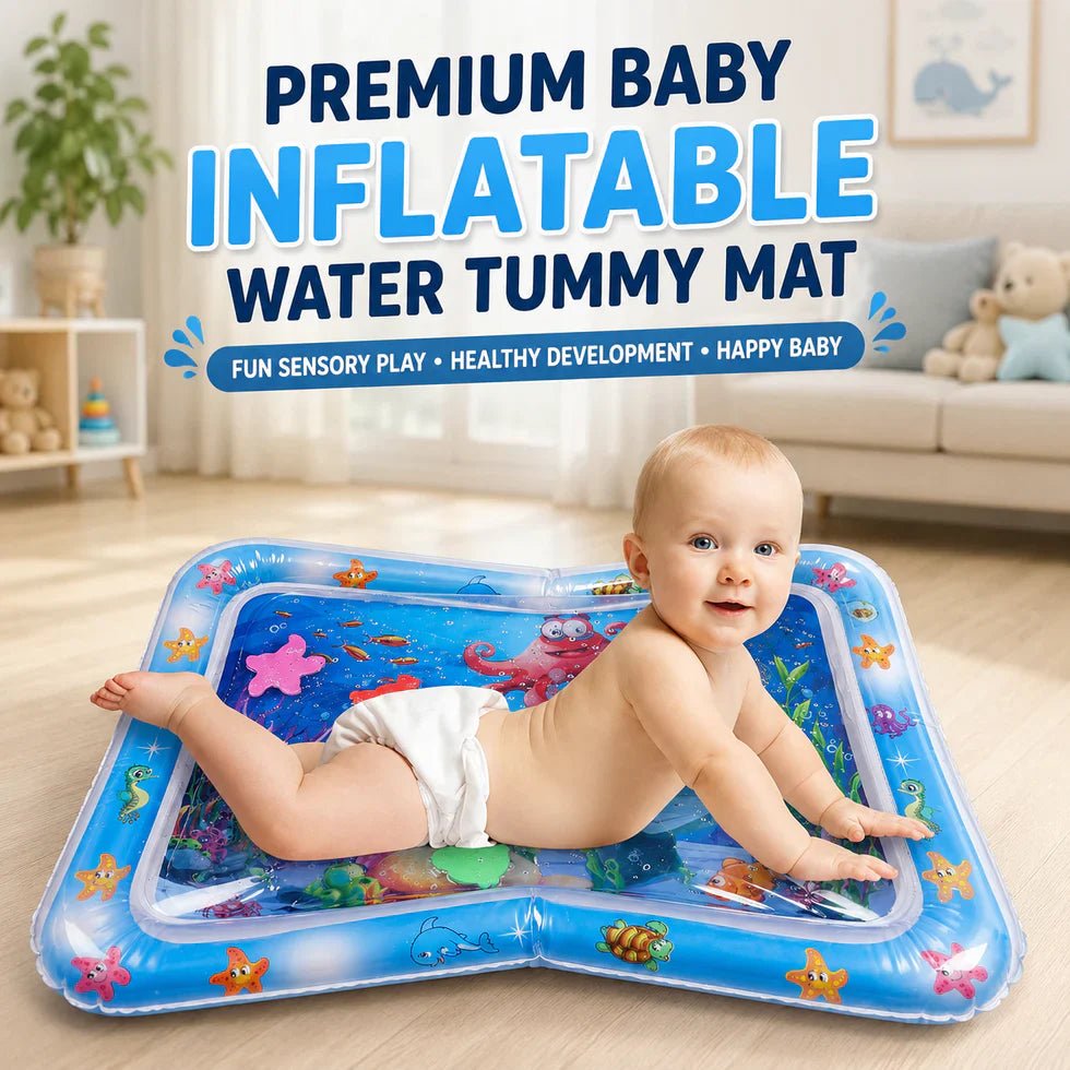 Inflatable Tummy Time Mat Premium Baby Water Play Mat - shopping-spot